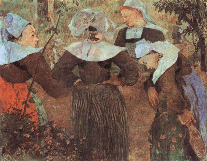 Paul Gauguin The Four Breton girl France oil painting art